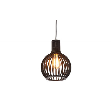 Boaz Timber Cage Pendant Black