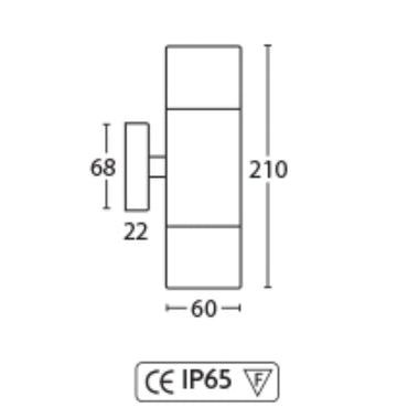 Casuarina Exterior 240V Solid Brass Up/Down Spotlight
