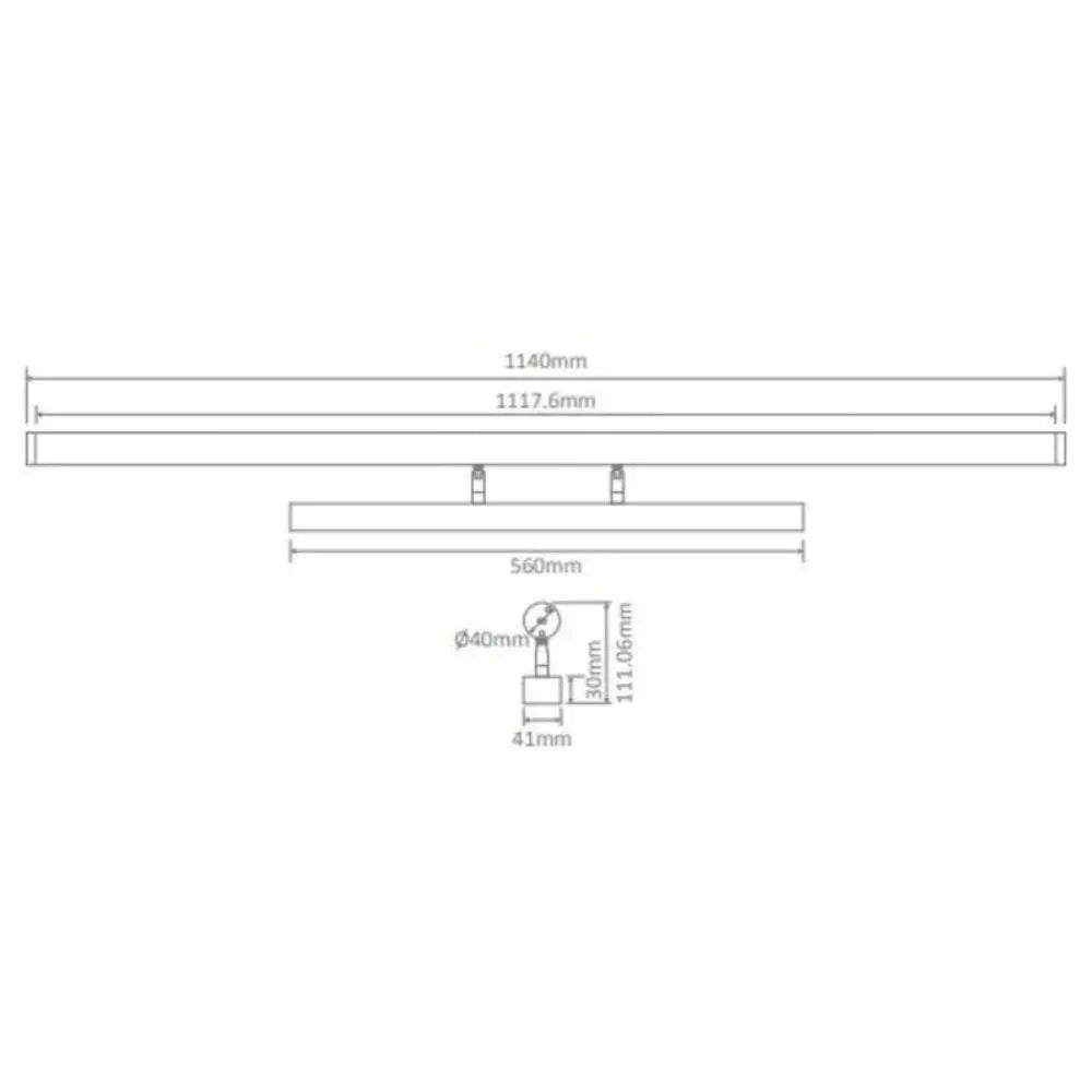 MIRROR-20 Vanity LED Tricolour Wall Light White