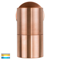 Tivah Single Fixed Wall Pillar Light Solid Copper LED