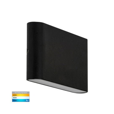 Lisse Surface Mounted Up-Down Wall Light Black 12V