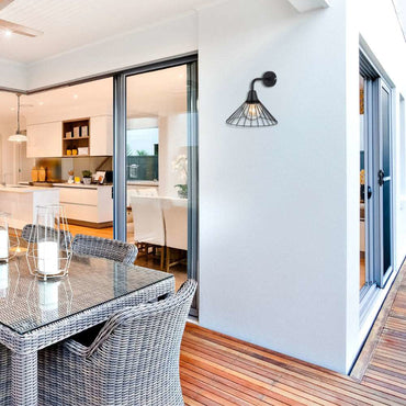 Eva Exterior Wall Light Black