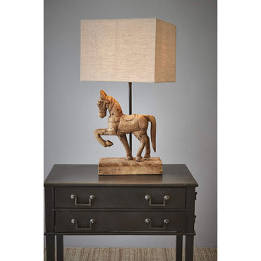Bonnie Wooden Horse Table Lamp Small Weather Barn Base Only