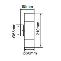 Beamlite Fixed Up Down Wall Light
