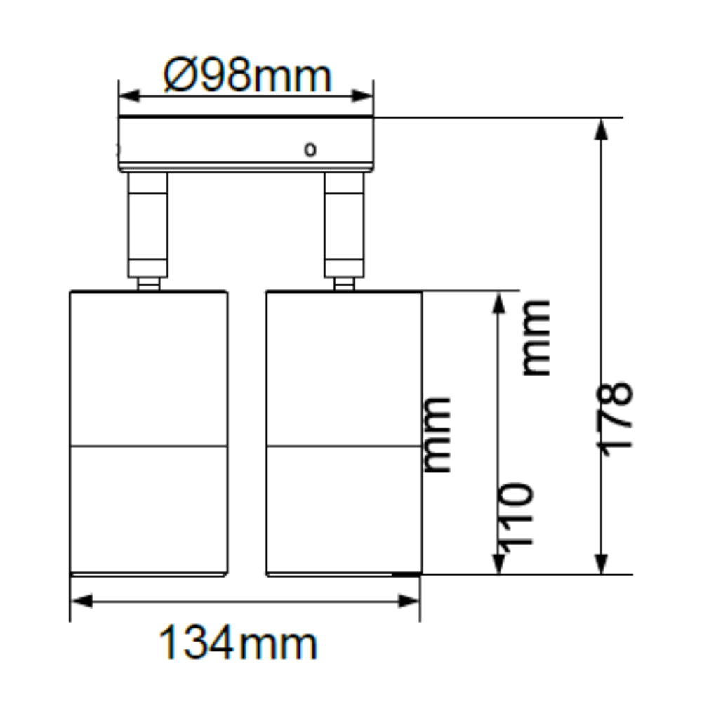 Beamlite Adjustable Double Head Wall Light Stainless Steel
