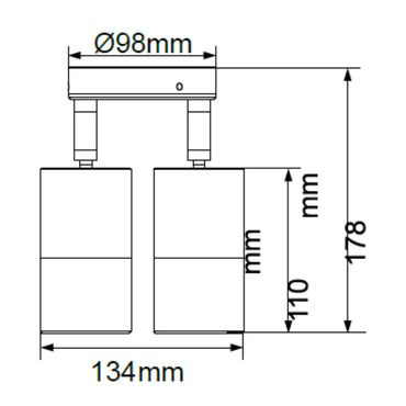 Beamlite Adjustable Double Head Wall Light Stainless Steel