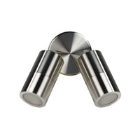 Beamlite Adjustable Double Head Wall Light Stainless Steel