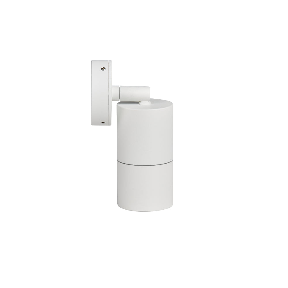 White wall-mounted lamp on a white background