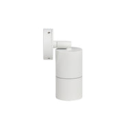 White wall-mounted lamp on a white background