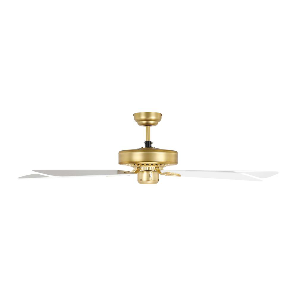 Waikiki 52" AC Fan Brushed Brass / White Blades