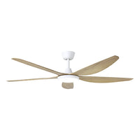 Miami 60" DC Ceiling Fan With 20W LED White / Blackbutt - Tri-Colour