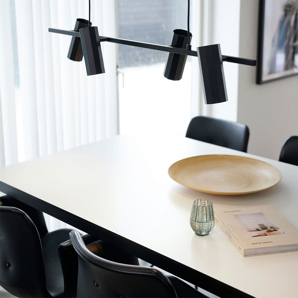 Alanis 4 Light Pendant Black