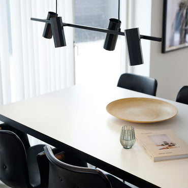 Alanis 4 Light Pendant Black