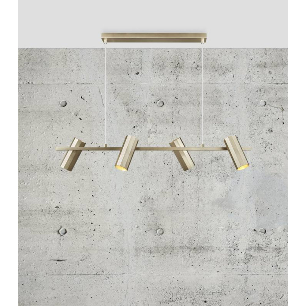 Alanis 4 Light Pendant Brass