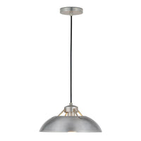 Forge Industrial Pendant Light Antique Silver