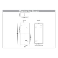 Accord Black TRI Colour Up & Down LED Wall Light