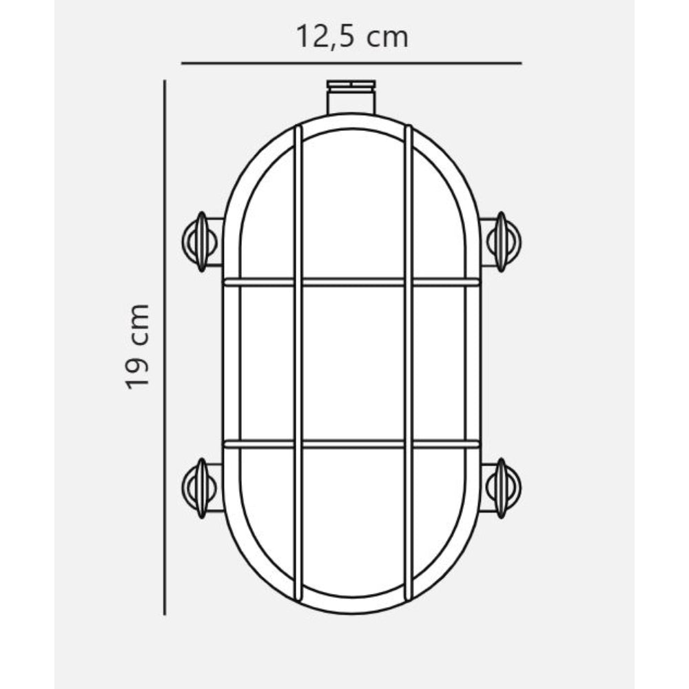 Helford Bunker Wall Light Brass