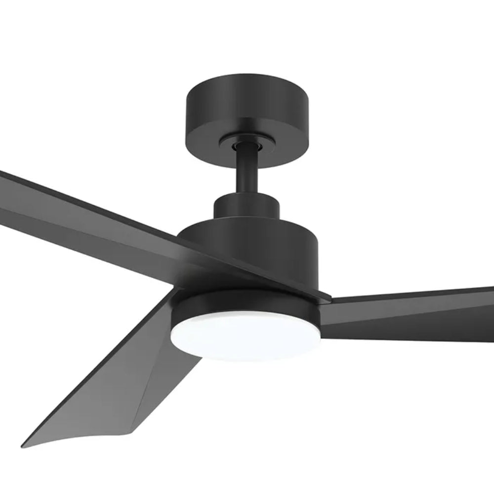 Bronte 52" DC Ceiling Fan - Black with Light