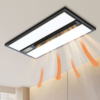 Airsway 6 In 1 Premium Slimline Bathroom Heater Black
