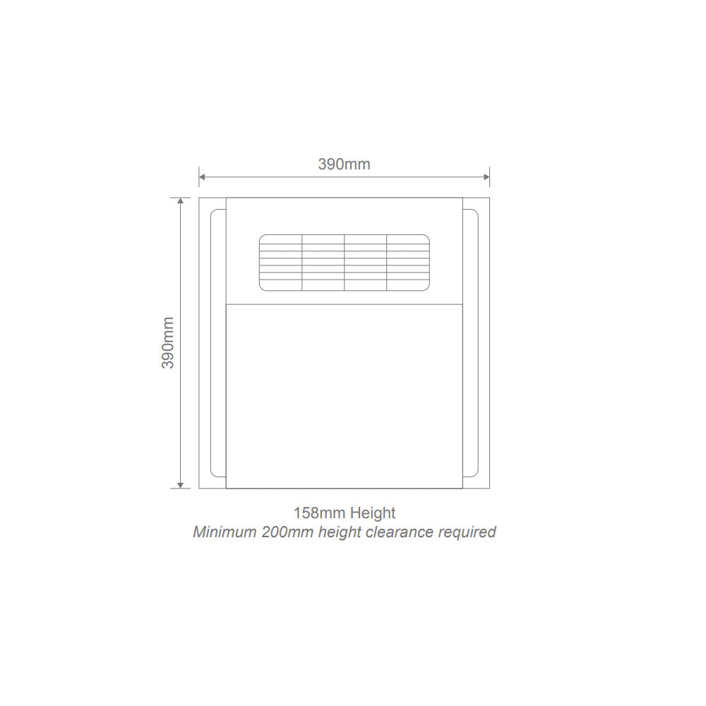 Heatcore 4 in 1 Retrofit LED Bathroom Heater Tri Color White