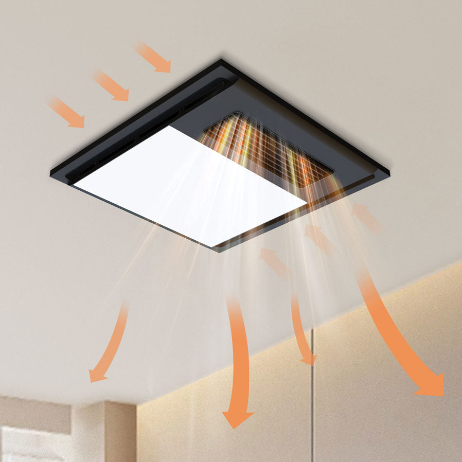 Heatcore 4 in 1 Retrofit LED Bathroom Heater Tri Color Black