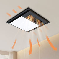 Heatcore 4 in 1 Retrofit LED Bathroom Heater Tri Color Black