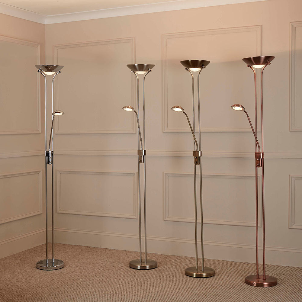 Simple 2 Light Floor Lamp