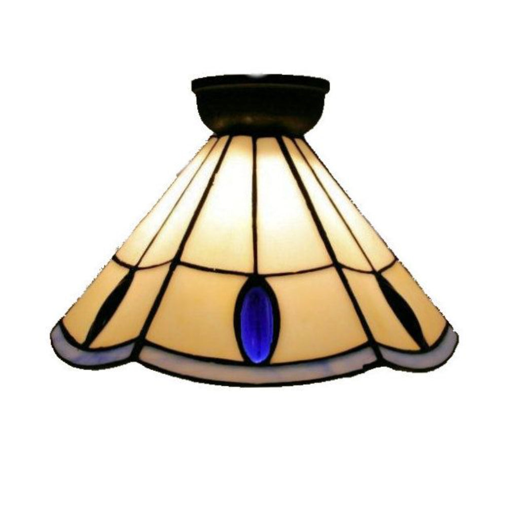 Tiffany Leadlight Batten/Closer to Ceiling Light