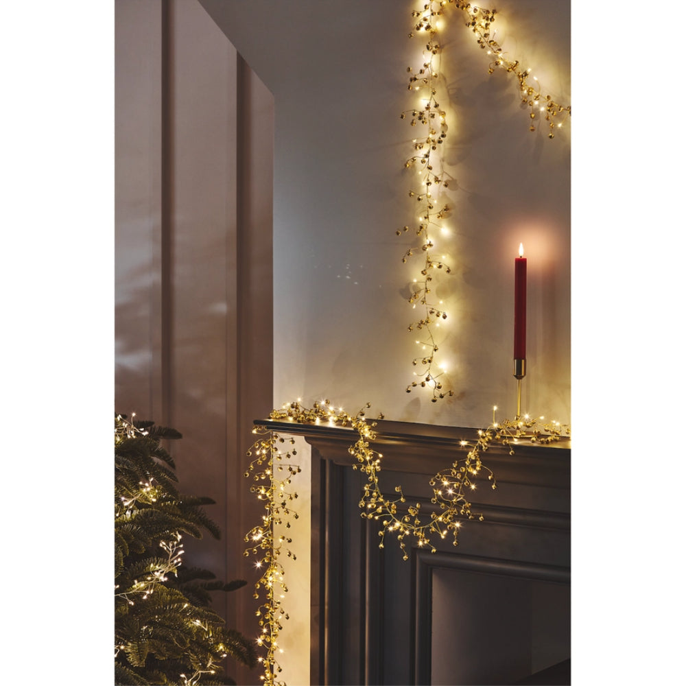 Golden Bells String Lights - Cheery Christmas Decoration