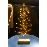 Festive Tree Light Gold - Battery Table Decoration