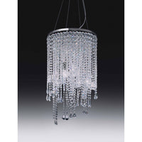 Contemporary Cascade 5 Light Crystal Chandelier