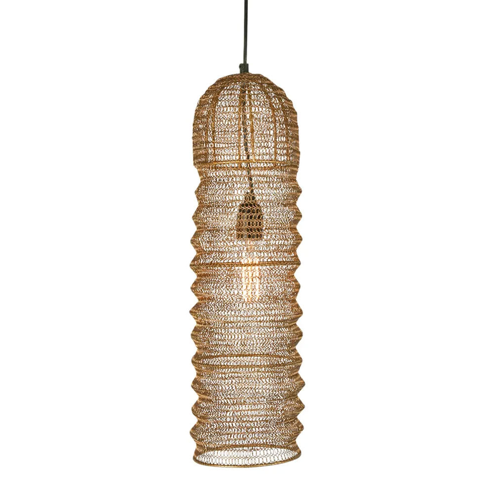 Monash Wire Mesh Pendant Brass