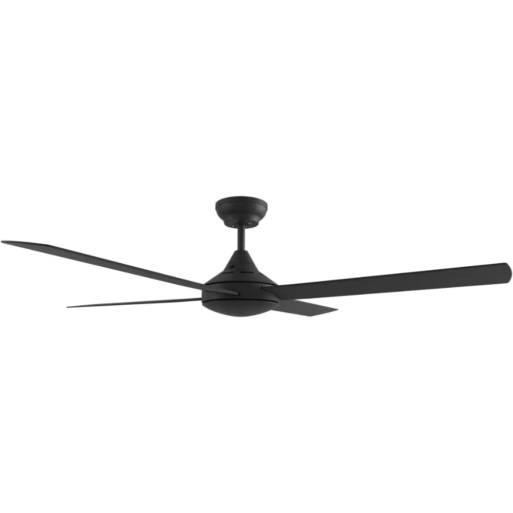 Heron Indoor/Outdoor Ceiling Fan – Black 52″