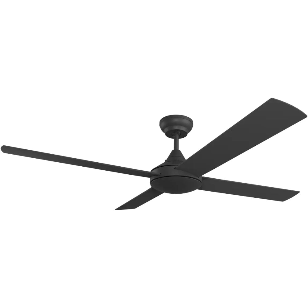 Heron Indoor/Outdoor Ceiling Fan – Black 52″