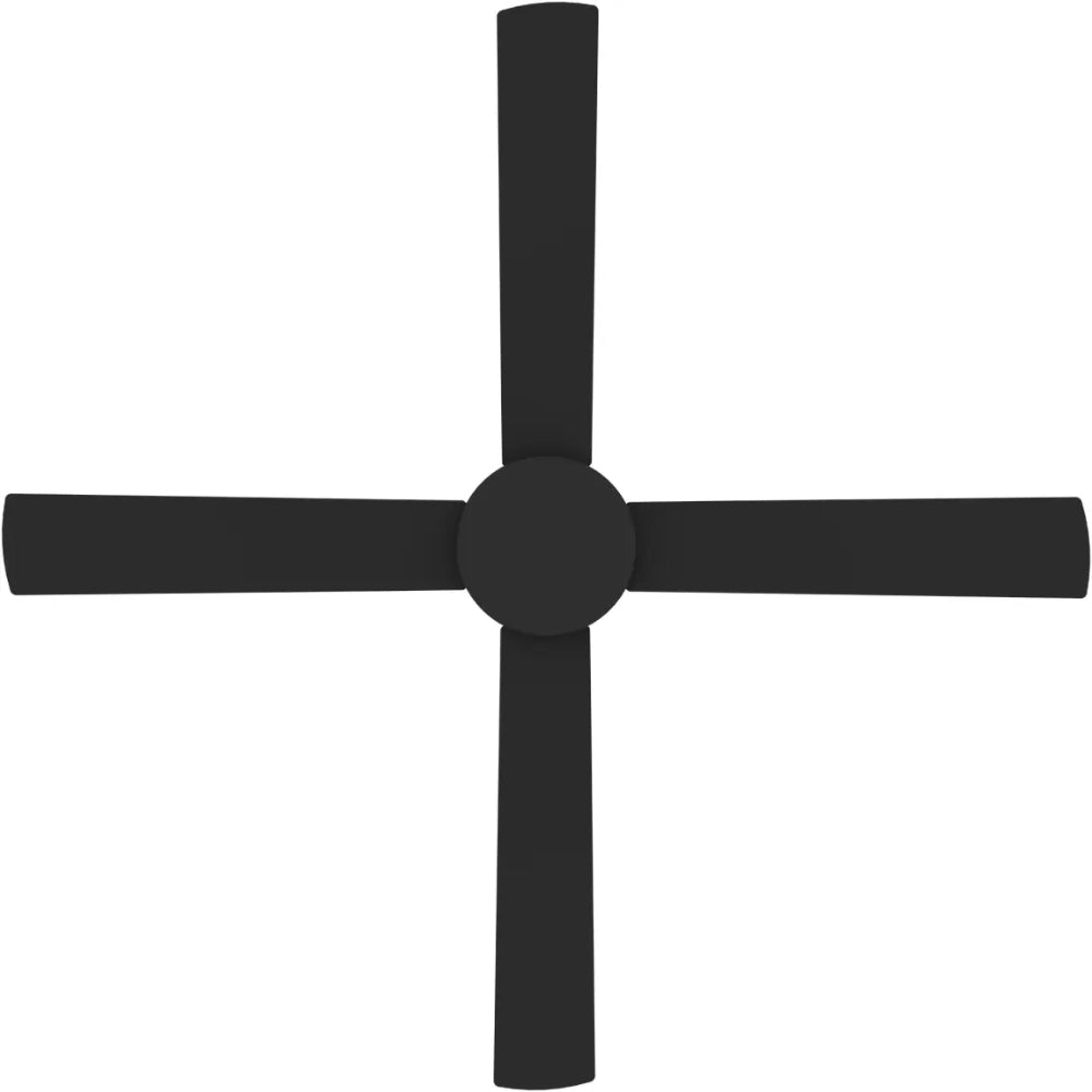 Heron Indoor/Outdoor Ceiling Fan – Black 52″