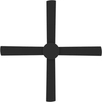 Heron Indoor/Outdoor Ceiling Fan – Black 52″