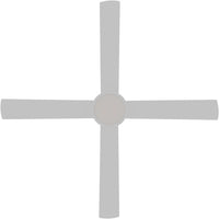 Heron Indoor/Outdoor Ceiling Fan With LED Light – White 48″