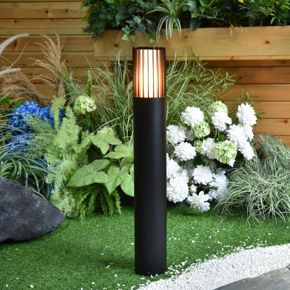 Tenac Aluminium Black Tri Colour LED Bollard Light