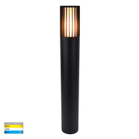 Tenac Aluminium Black Tri Colour LED Bollard Light