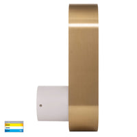 Ovale White and Brass Wall Light