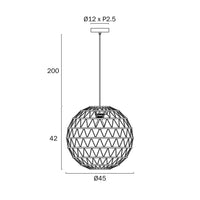 Ivalo 45 Pendant Black