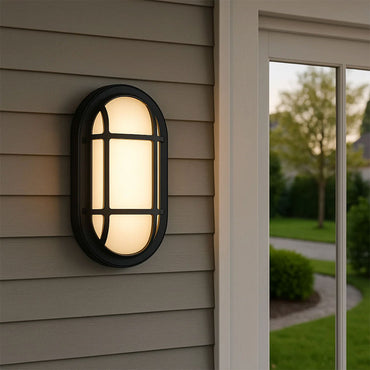 Kelo Tri Colour LED Oval Bunker Black