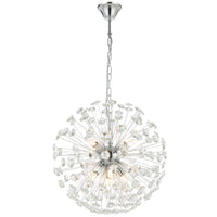 Lerida 8 Light Round Pendant Chrome