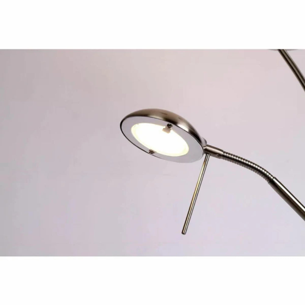 Reed LED Mother & Child Floor Lamp - Satin Chrome