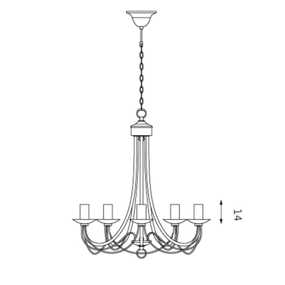 Zanzibar Chandelier Light Black