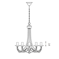 Zanzibar Chandelier Light Black