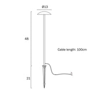 Luc LED Post Light Black