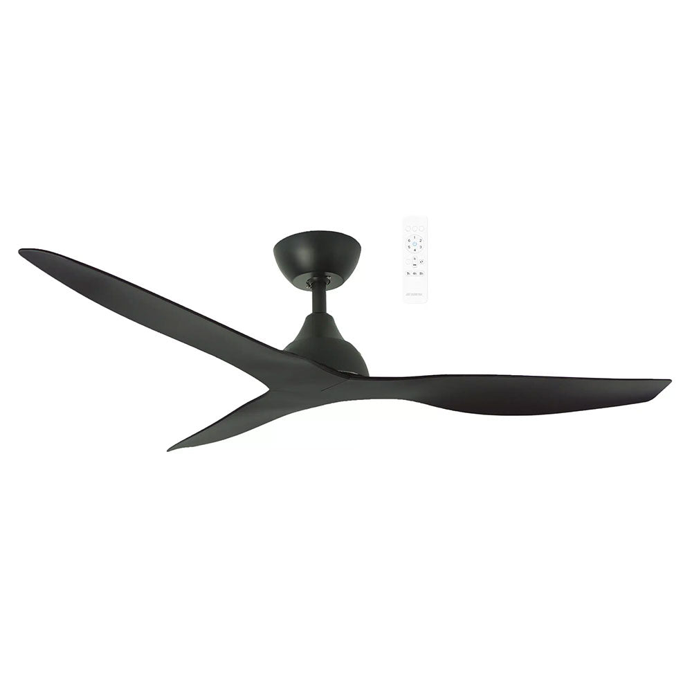 Avoca 48" DC Smart Ceiling Fan With Remote Control Matt Black