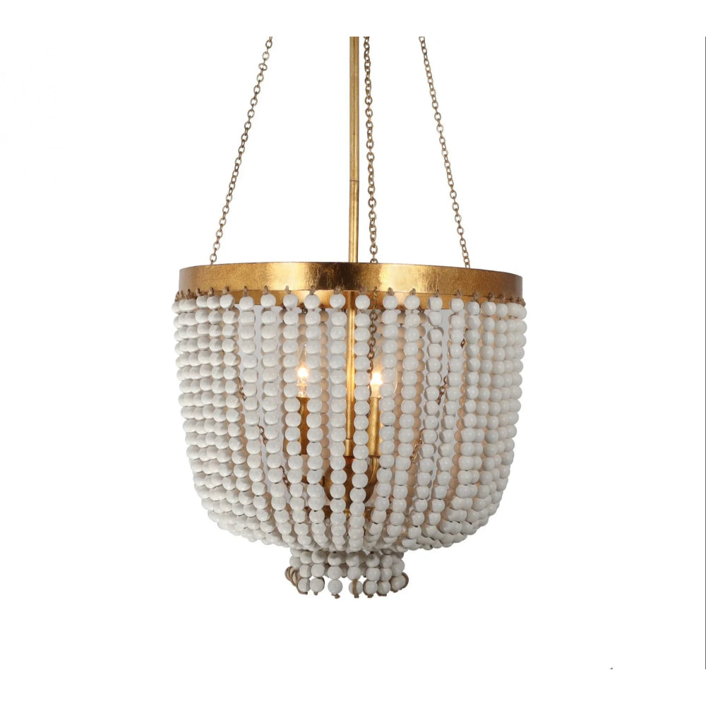 MADDISSON 3 Light Beaded Pendant Gold