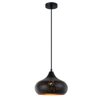 MARRAKESH: Black Shade with Gold Interior Pendant Lights